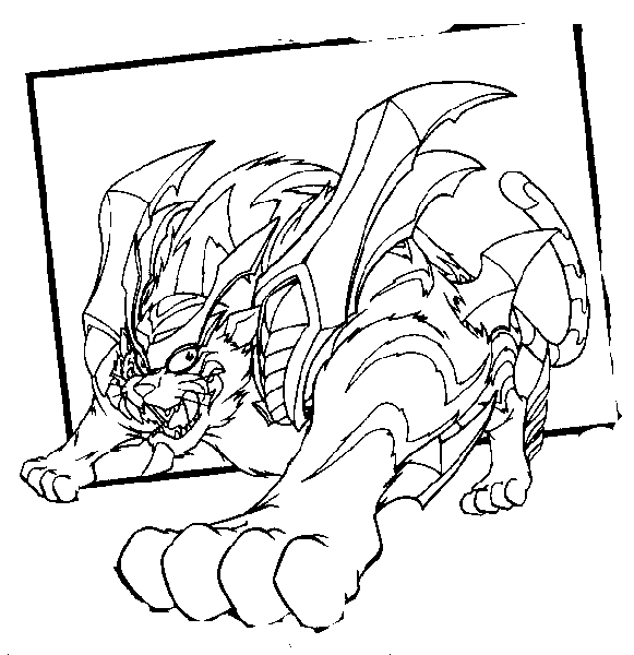 coloriage beyblade driger